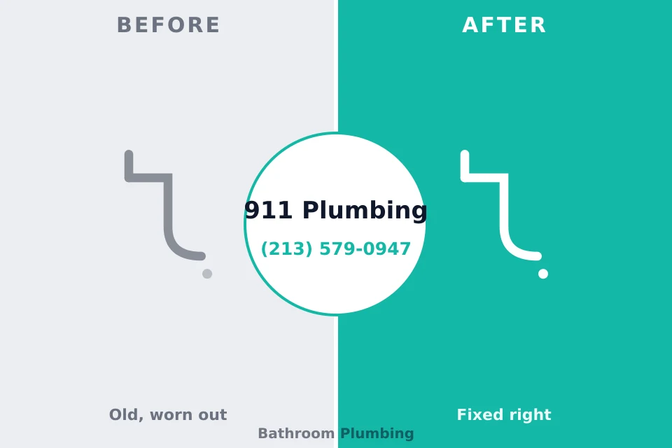Before and after: plumbing repair Mechanicsburg, OH
